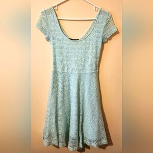 Laced-Accent Mini Dress